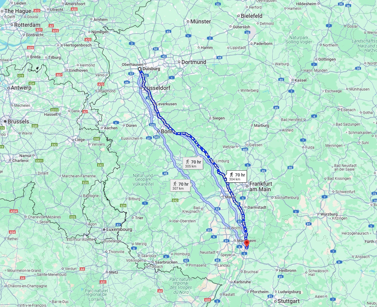 Anreise von Duisburg Zu Heidelberg Über 
