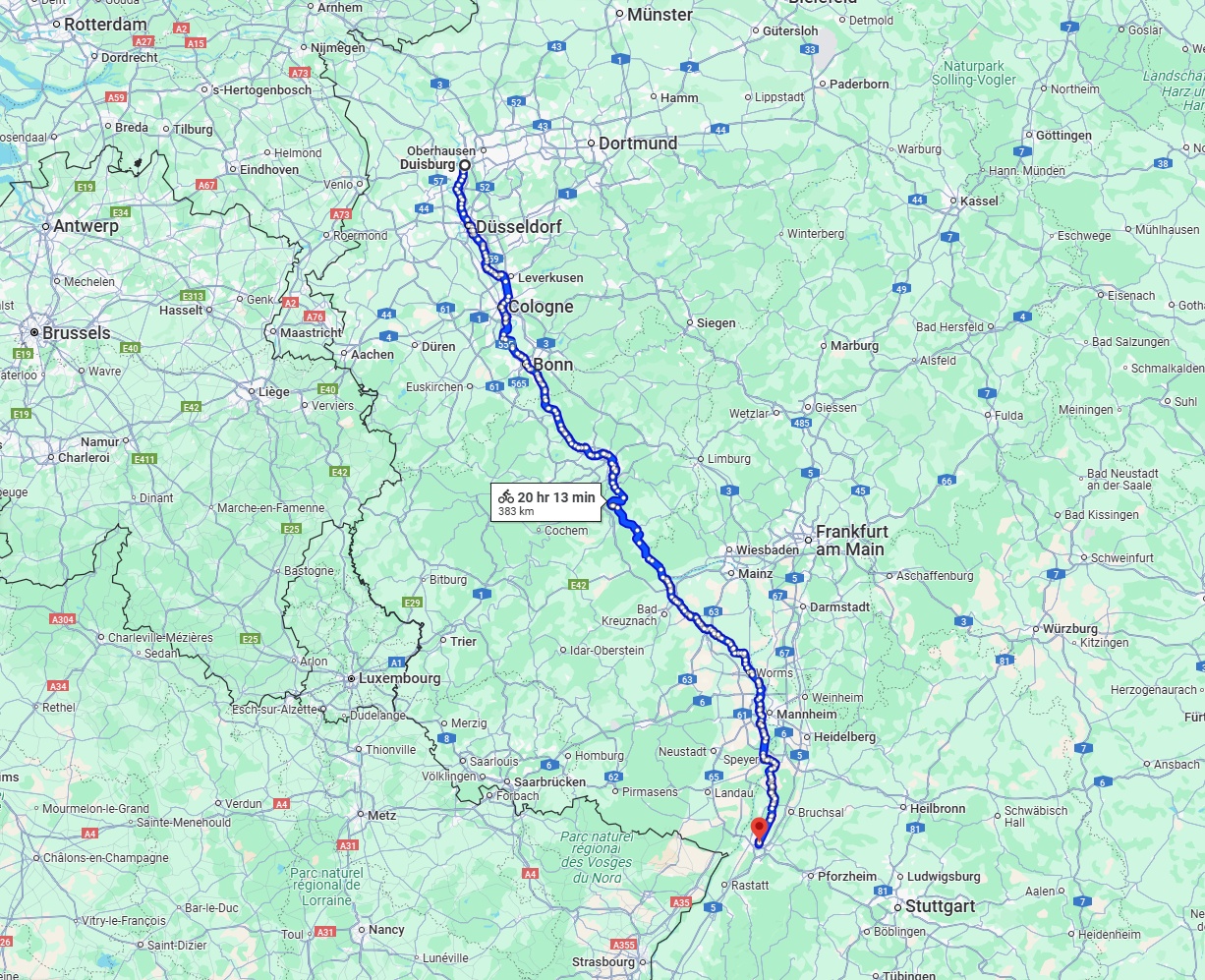 Anreise von Duisburg Zu Karlsruhe Über 