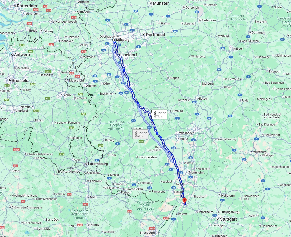 Anreise von Duisburg Zu Karlsruhe Über 