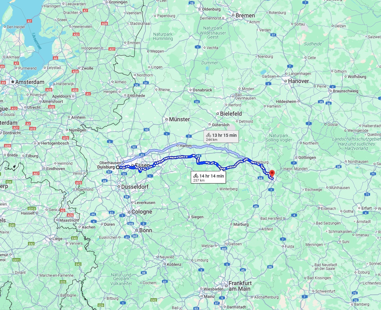 Anreise von Duisburg Zu Kassel Über 