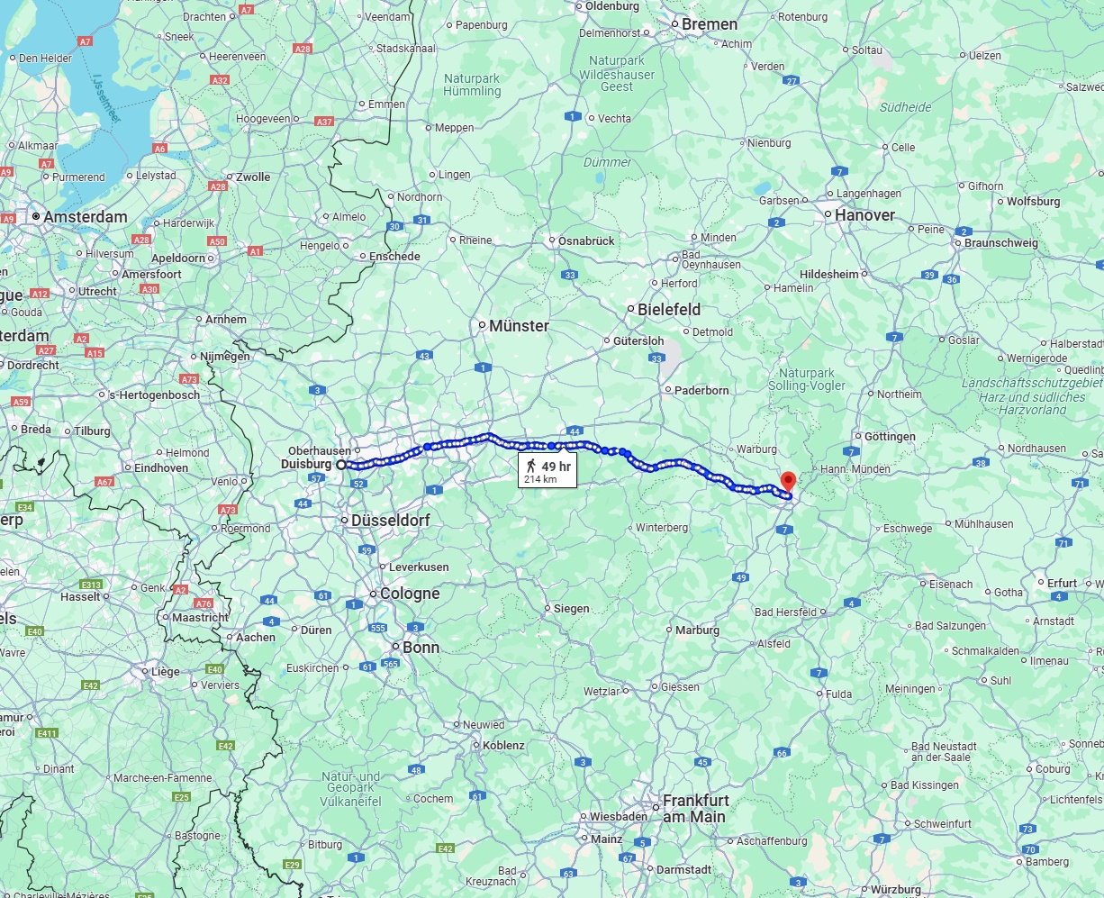 Anreise von Duisburg Zu Kassel Über 