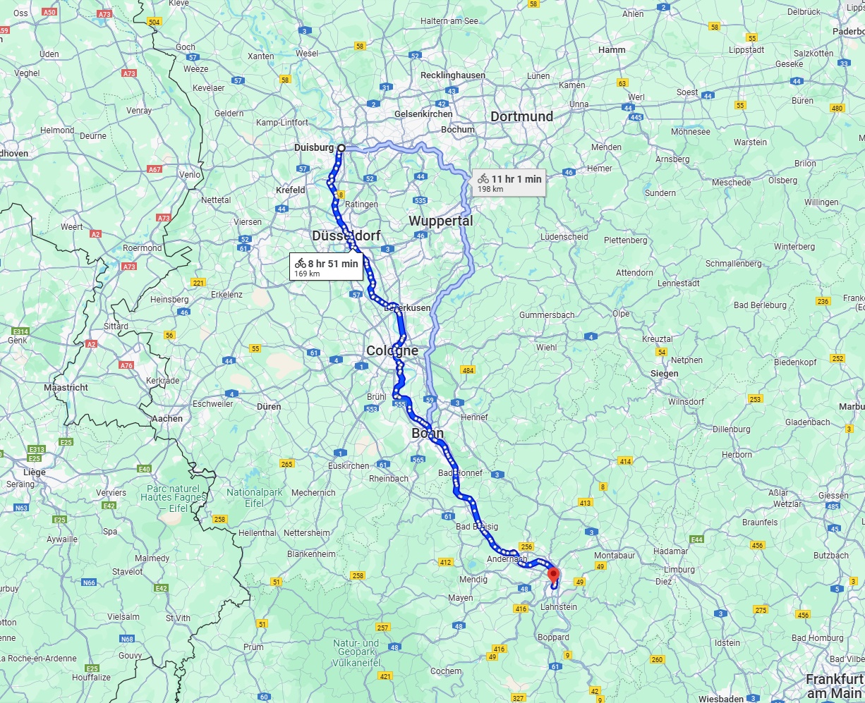 Anreise von Duisburg Zu Koblenz Über 