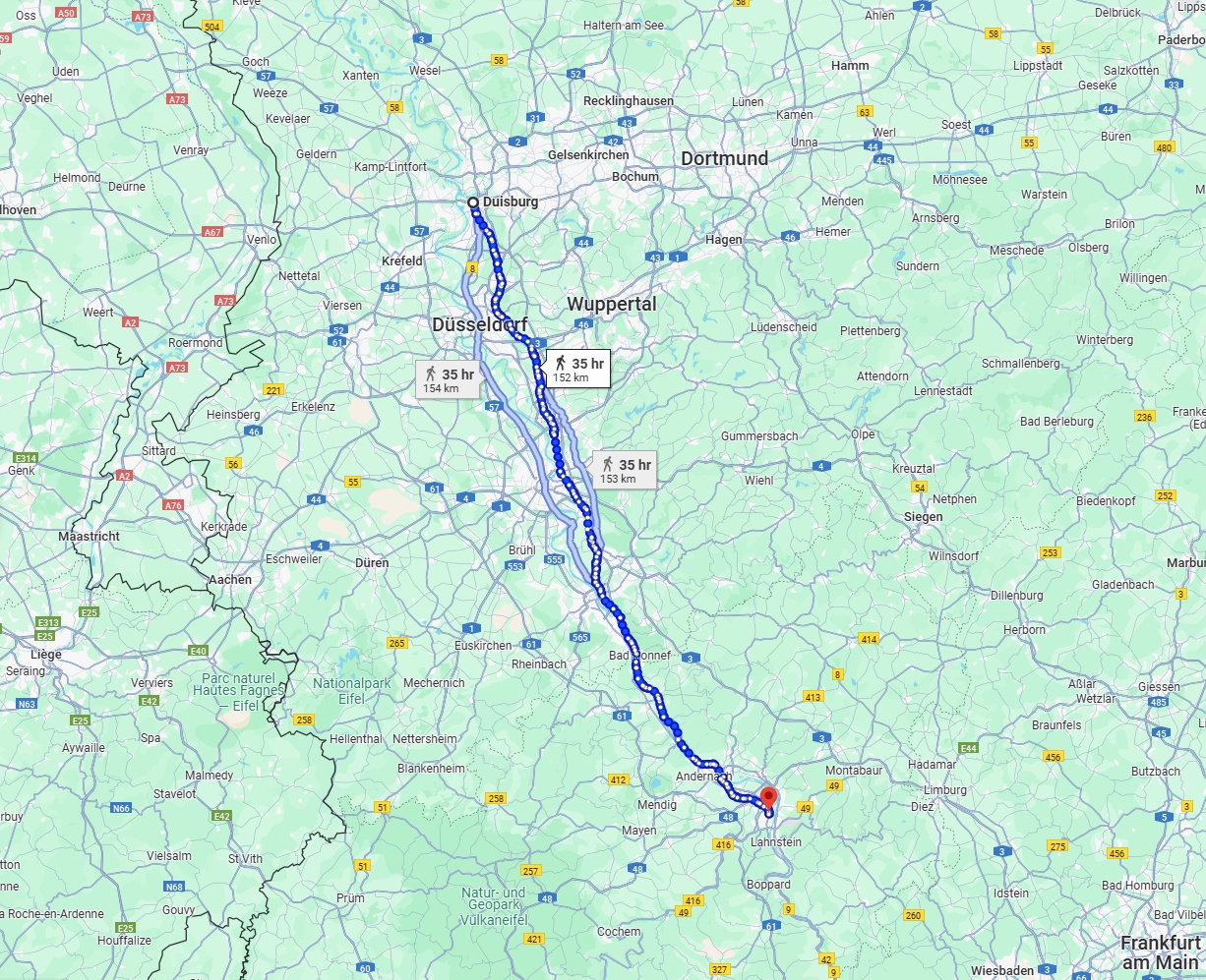 Anreise von Duisburg Zu Koblenz Über 