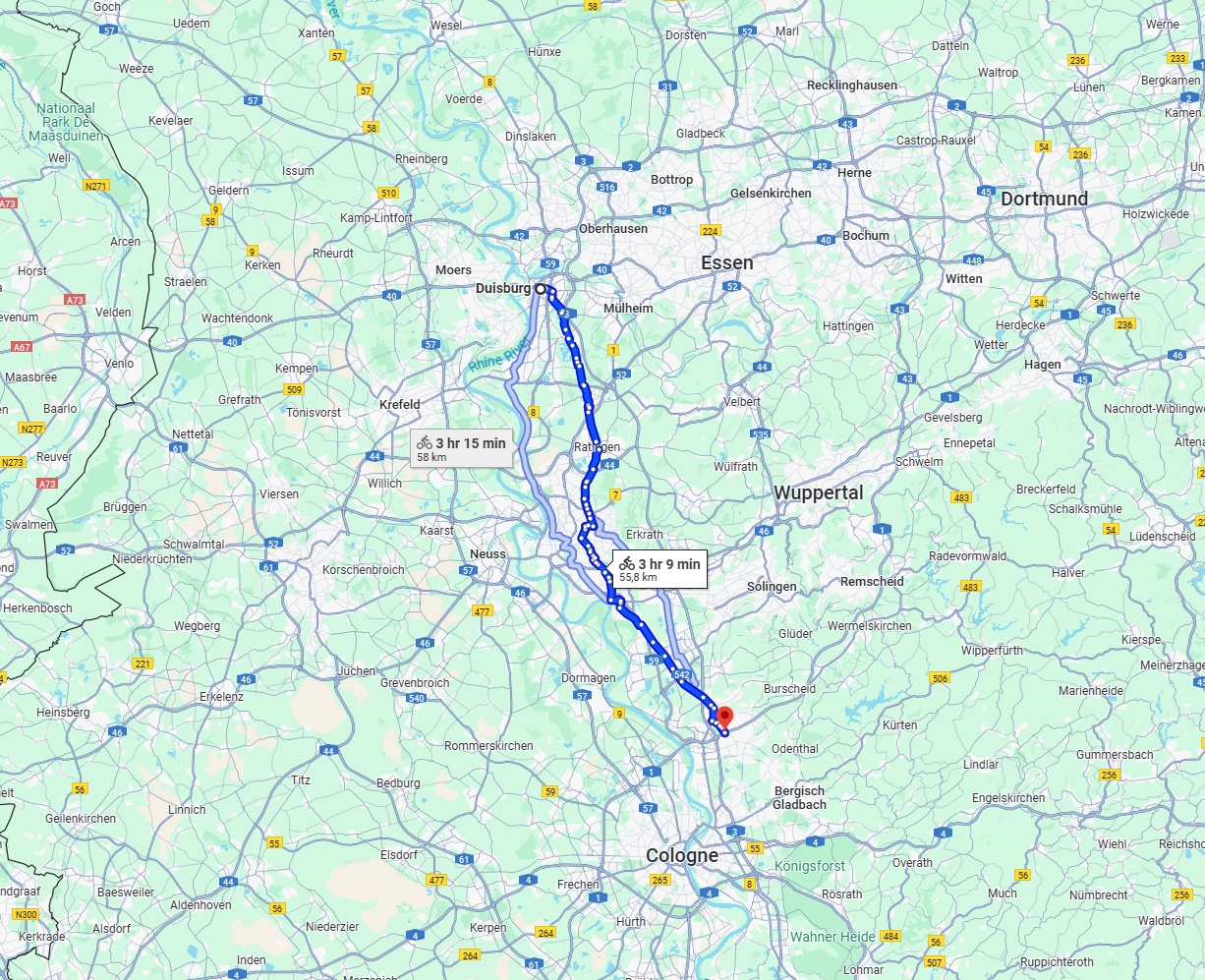 Anreise von Duisburg Zu Leverkusen Über 