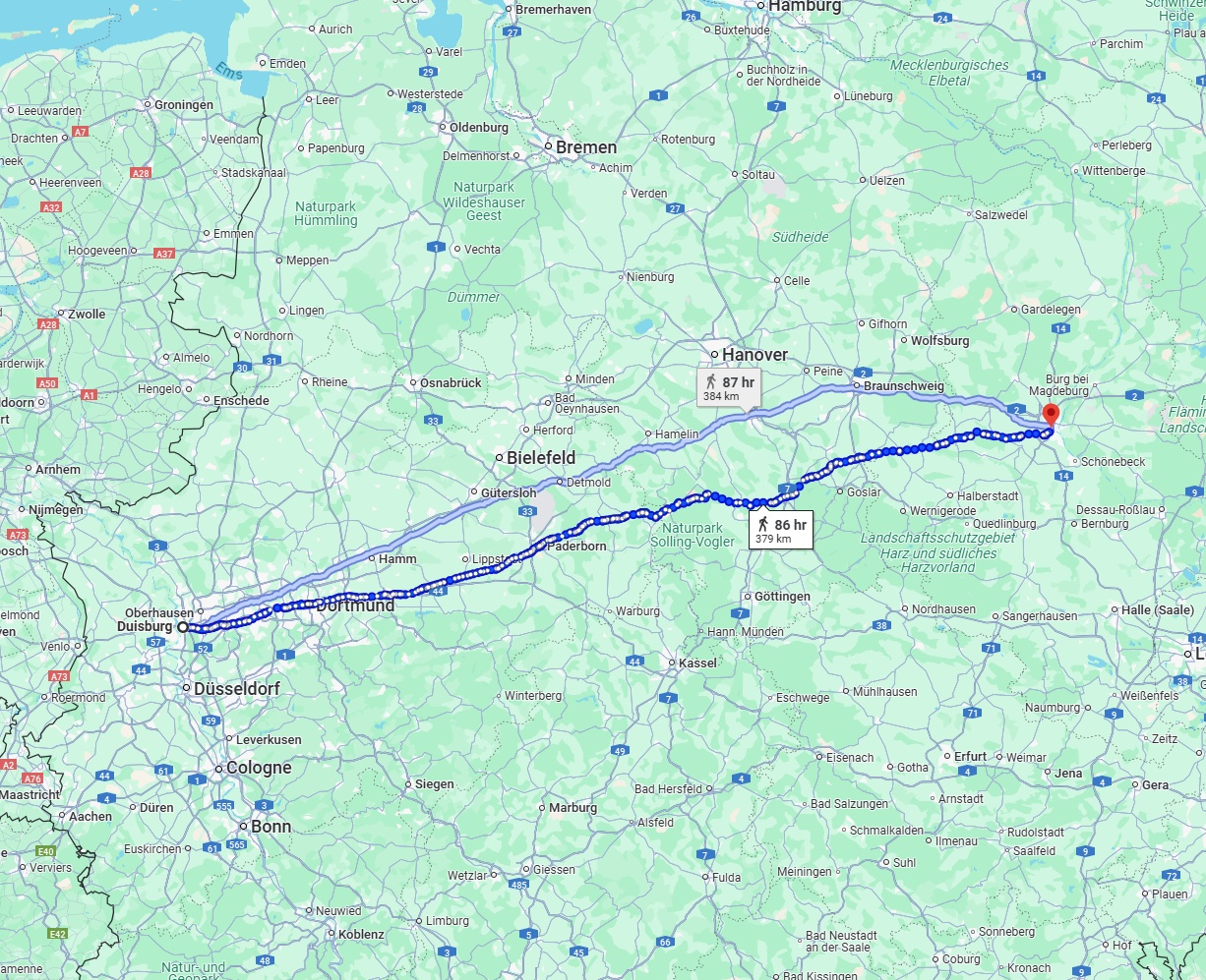 Anreise von Duisburg Zu Magdeburg Über 