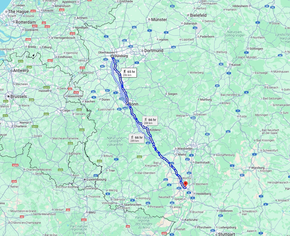 Anreise von Duisburg Zu Mannheim Über 