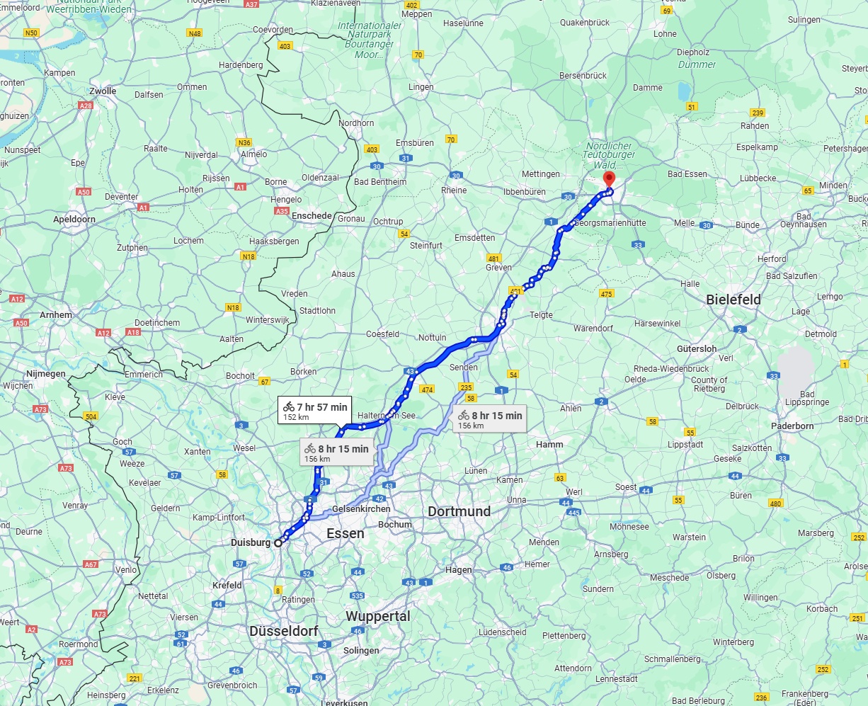Anreise von Duisburg Zu Osnabrück Über 