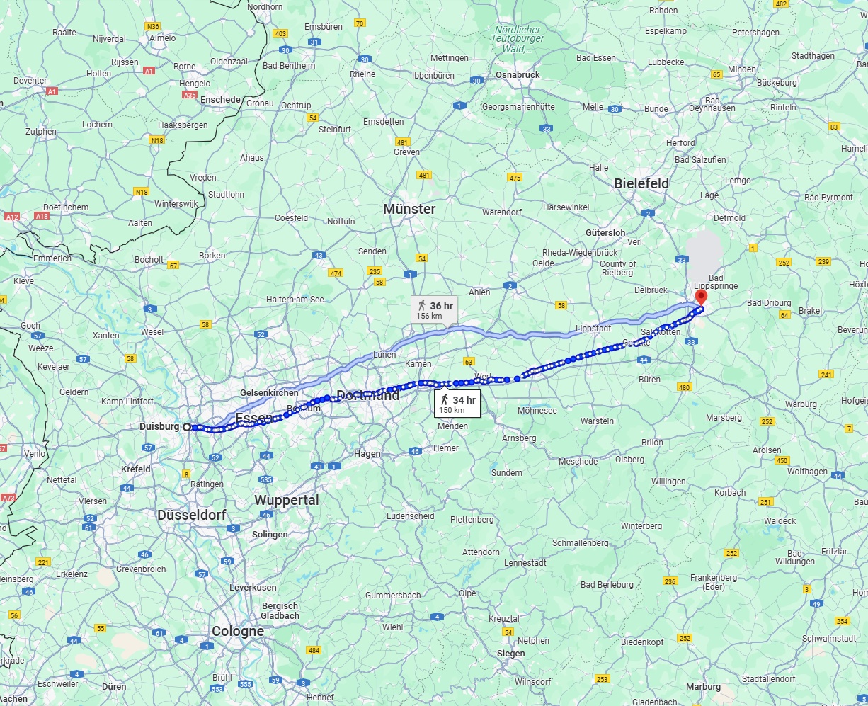 Anreise von Duisburg Zu Paderborn Über 