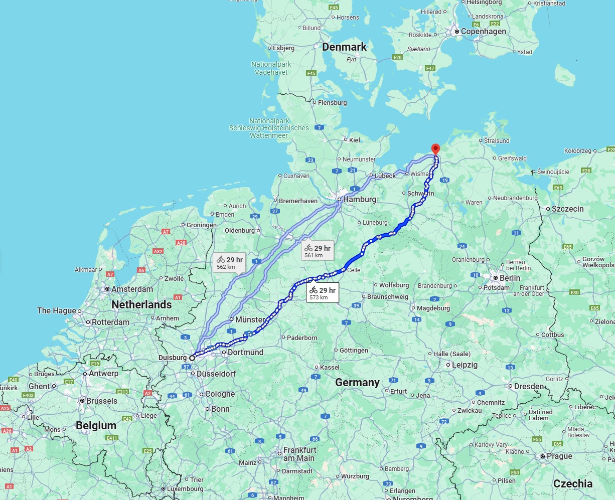 Anreise von Duisburg Zu Rostock Über 