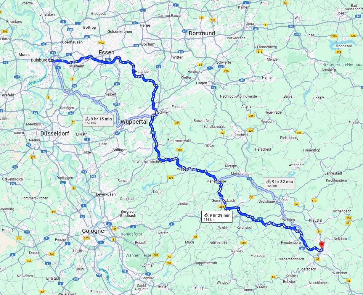 Anreise von Duisburg Zu Siegen Über 