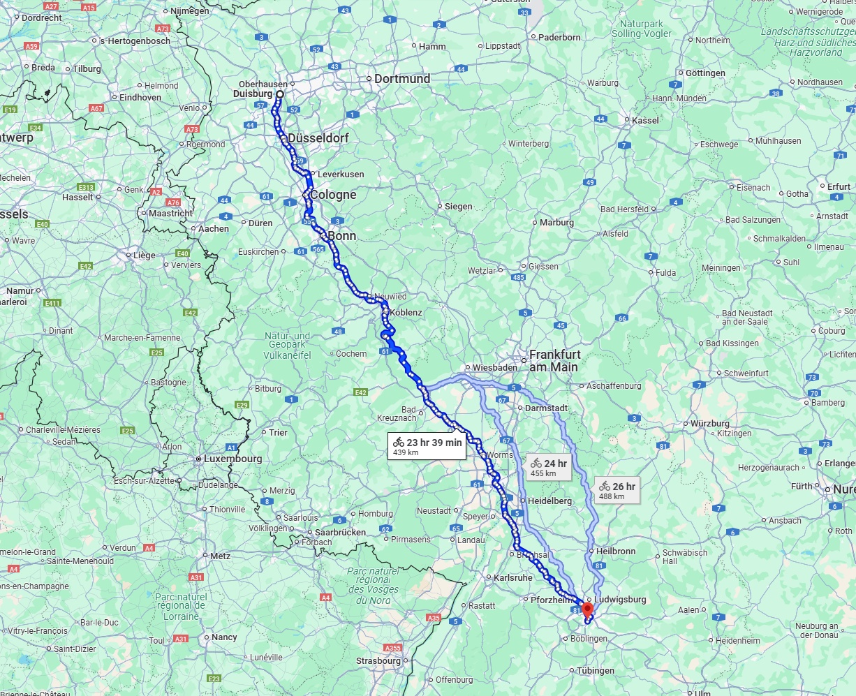 Anreise von Duisburg Zu Stuttgart Über 