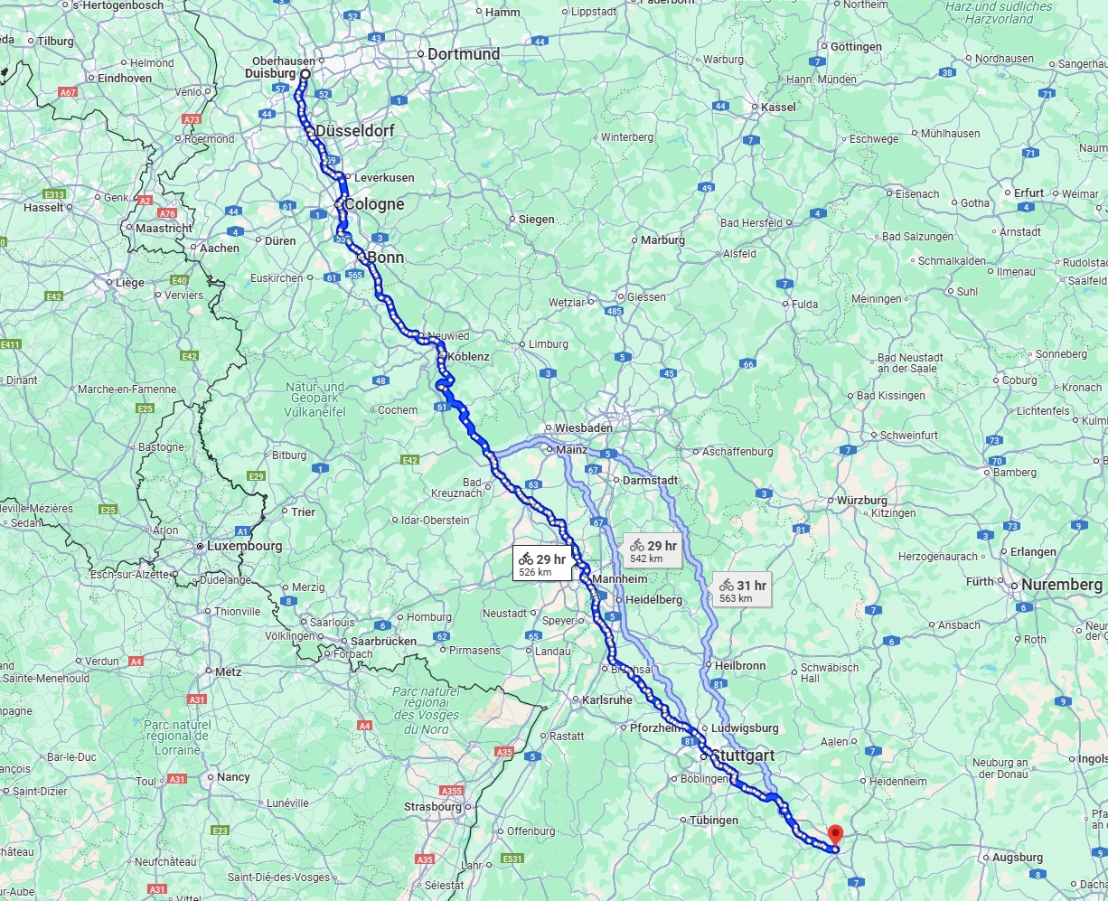 Anreise von Duisburg Zu Ulm Über 