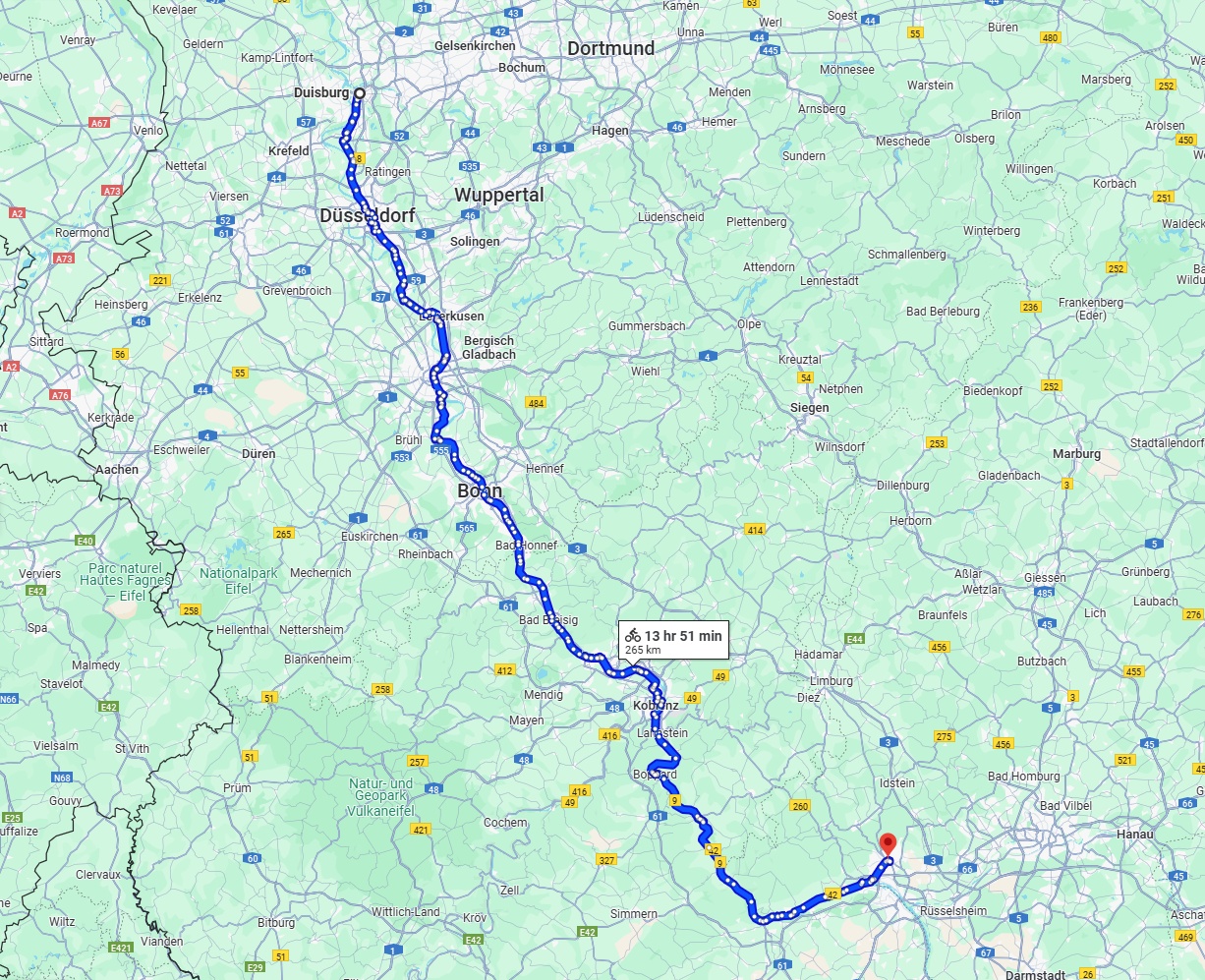 Anreise von Duisburg Zu Wiesbaden Über 