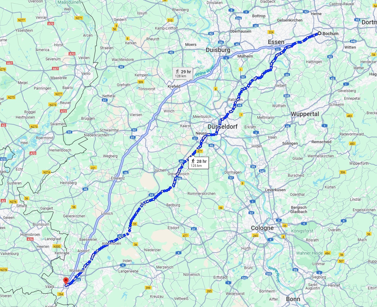 Anreise von Bochum Zu Aachen Über 