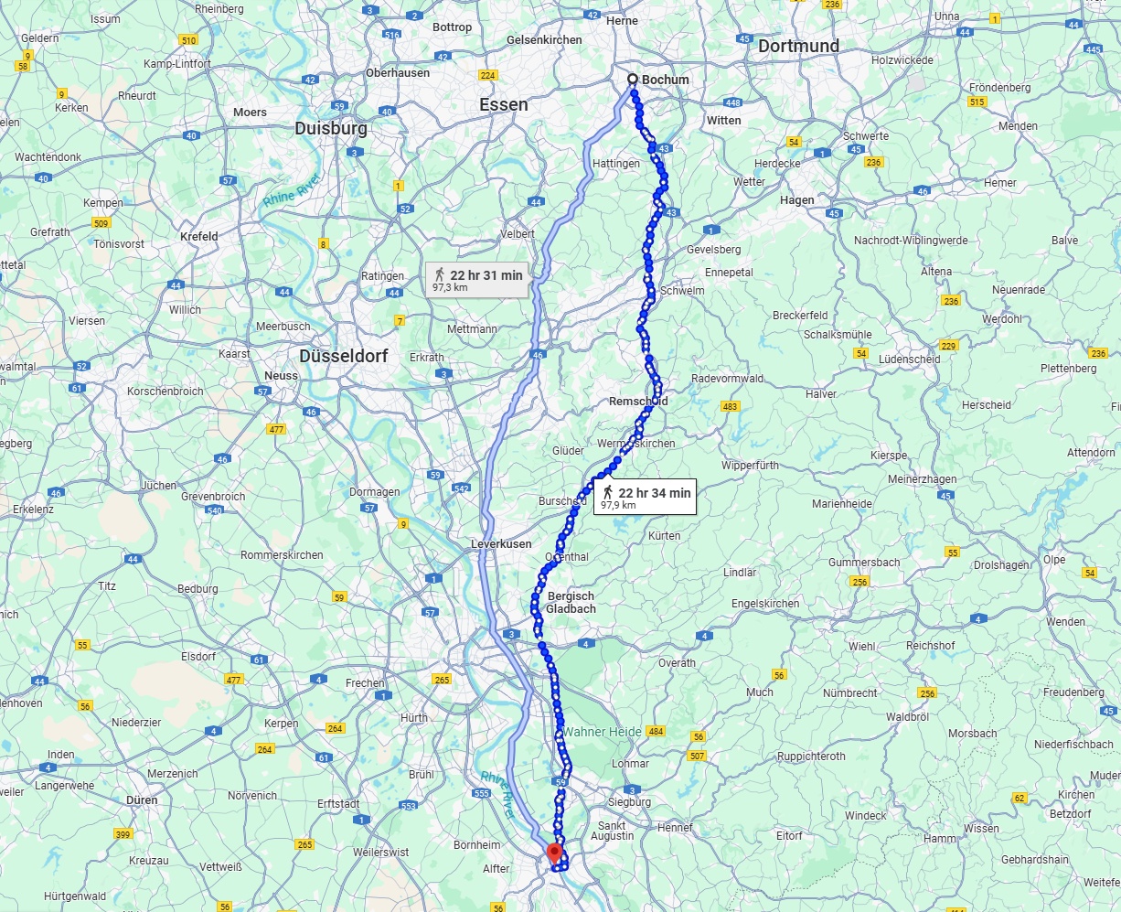 Anreise von Bochum Zu Bonn Über 