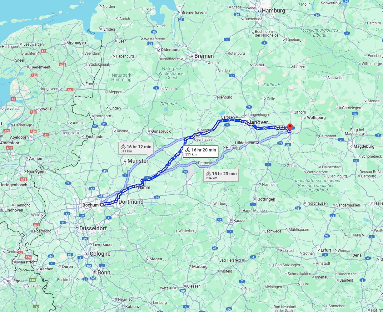 Anreise von Bochum Zu Braunschweig Über 