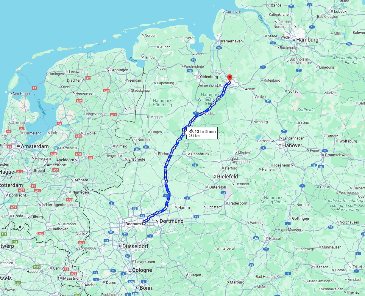 Anreise von Bochum Zu Bremen Über 