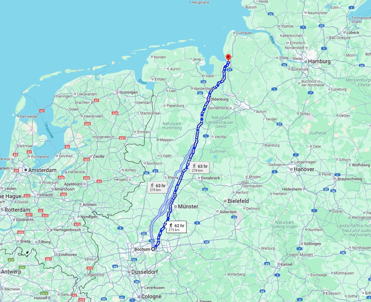 Anreise von Bochum Zu Bremerhaven Über 
