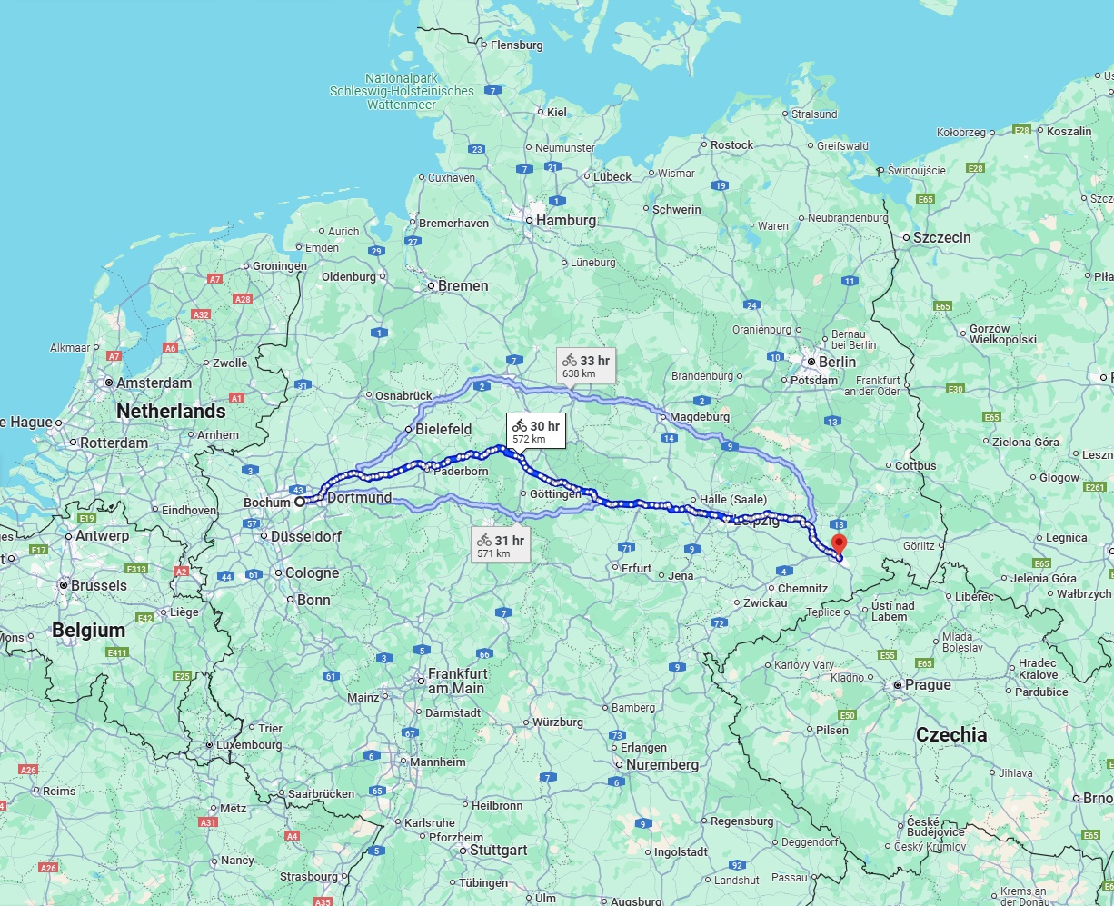 Anreise von Bochum Zu Dresden Über 