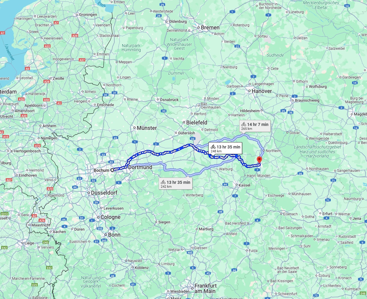 Anreise von Bochum Zu Göttingen Über 