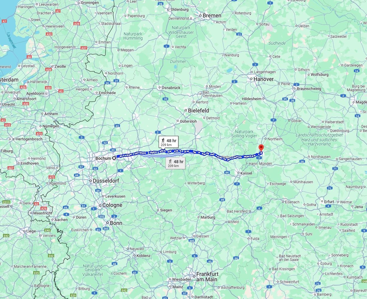 Anreise von Bochum Zu Göttingen Über 