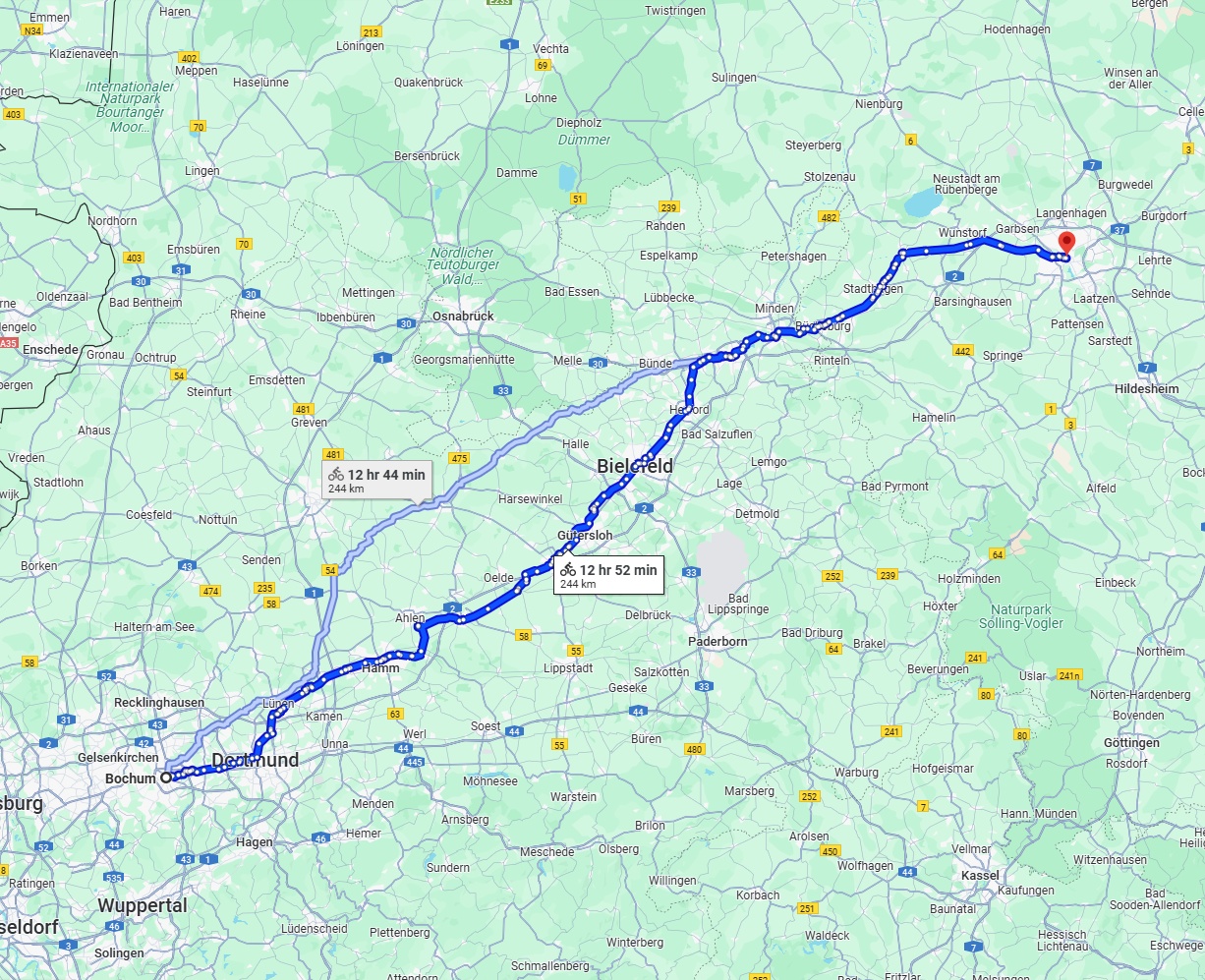 Anreise von Bochum Zu Hannover Über 