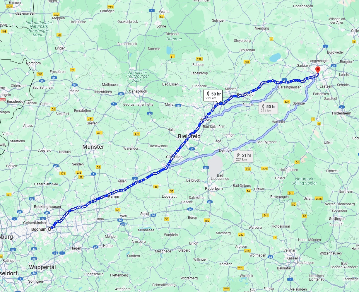Anreise von Bochum Zu Hannover Über 