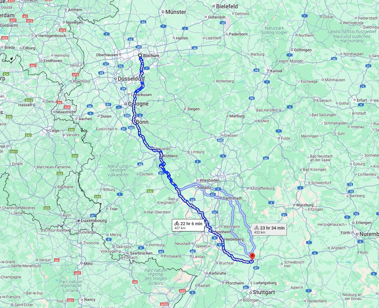 Anreise von Bochum Zu Heilbronn Über 