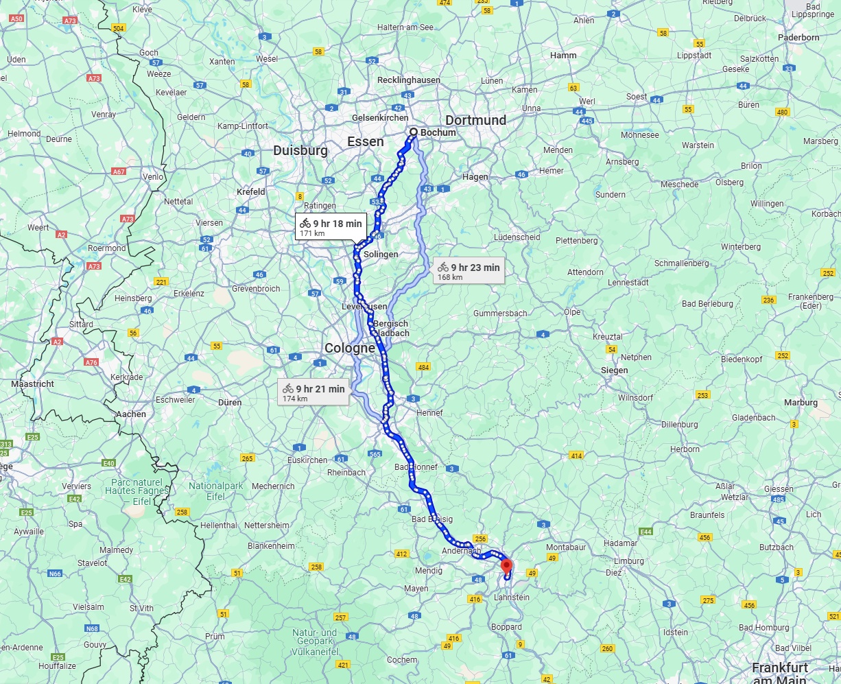 Anreise von Bochum Zu Koblenz Über 