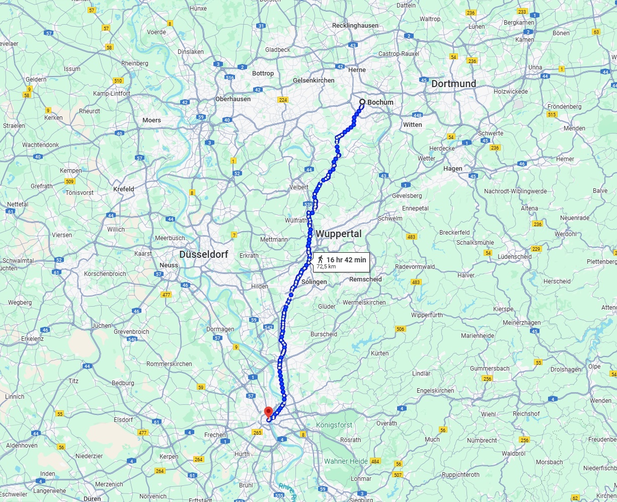Anreise von Bochum Zu Köln Über 