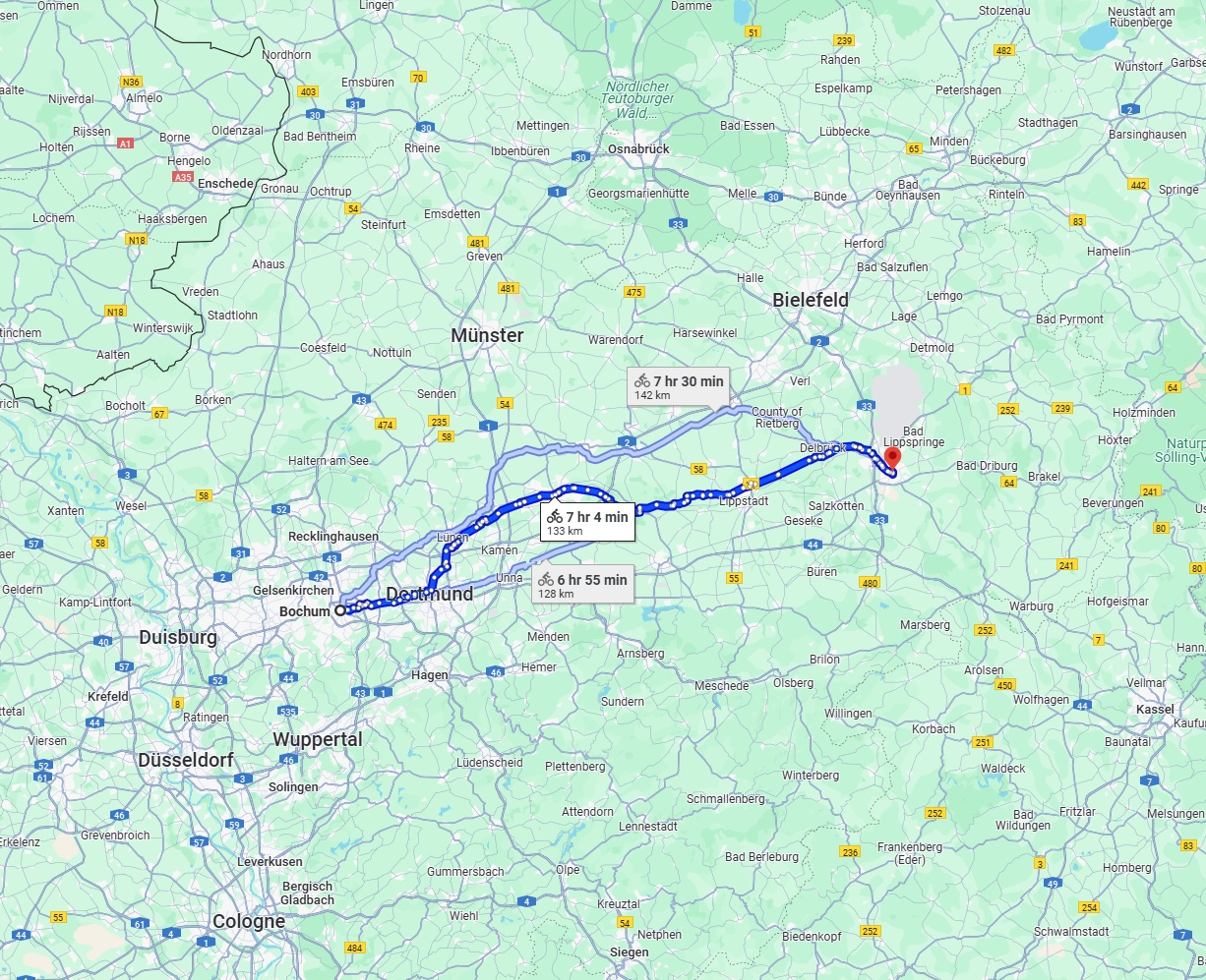 Anreise von Bochum Zu Paderborn Über 