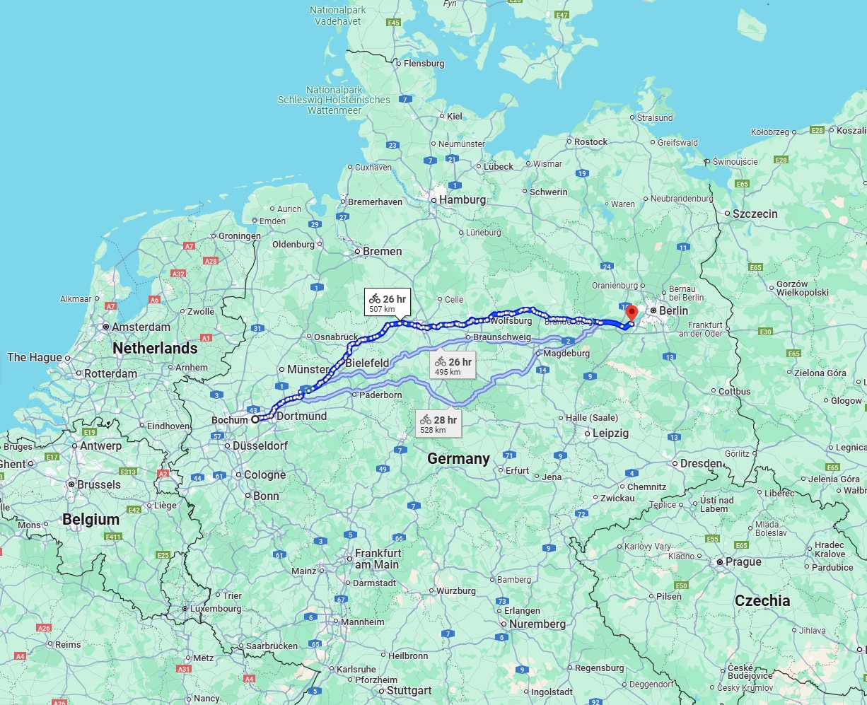 Anreise von Bochum Zu Potsdam Über 