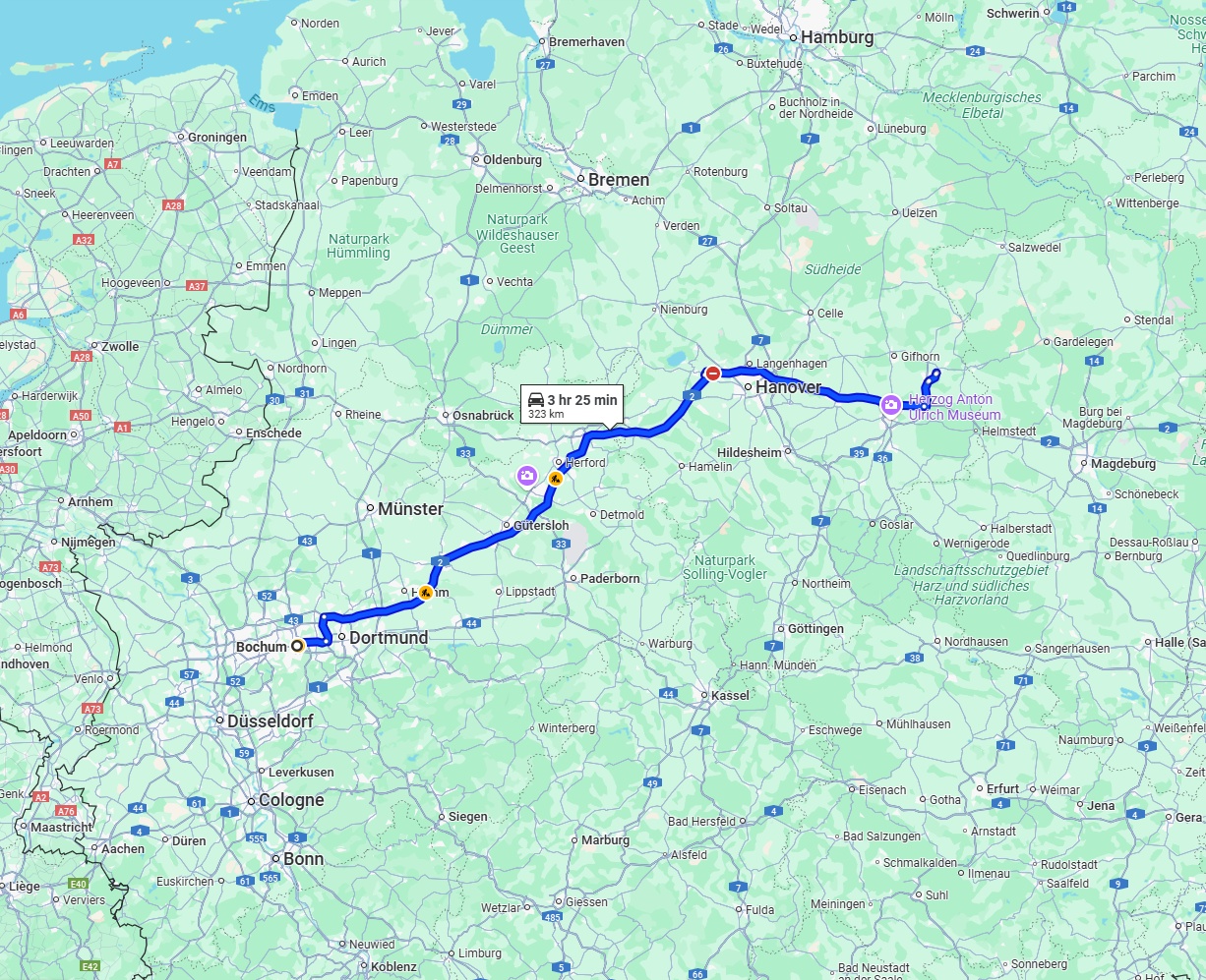 Anreise von Bochum Zu Wolfsburg Über via A2