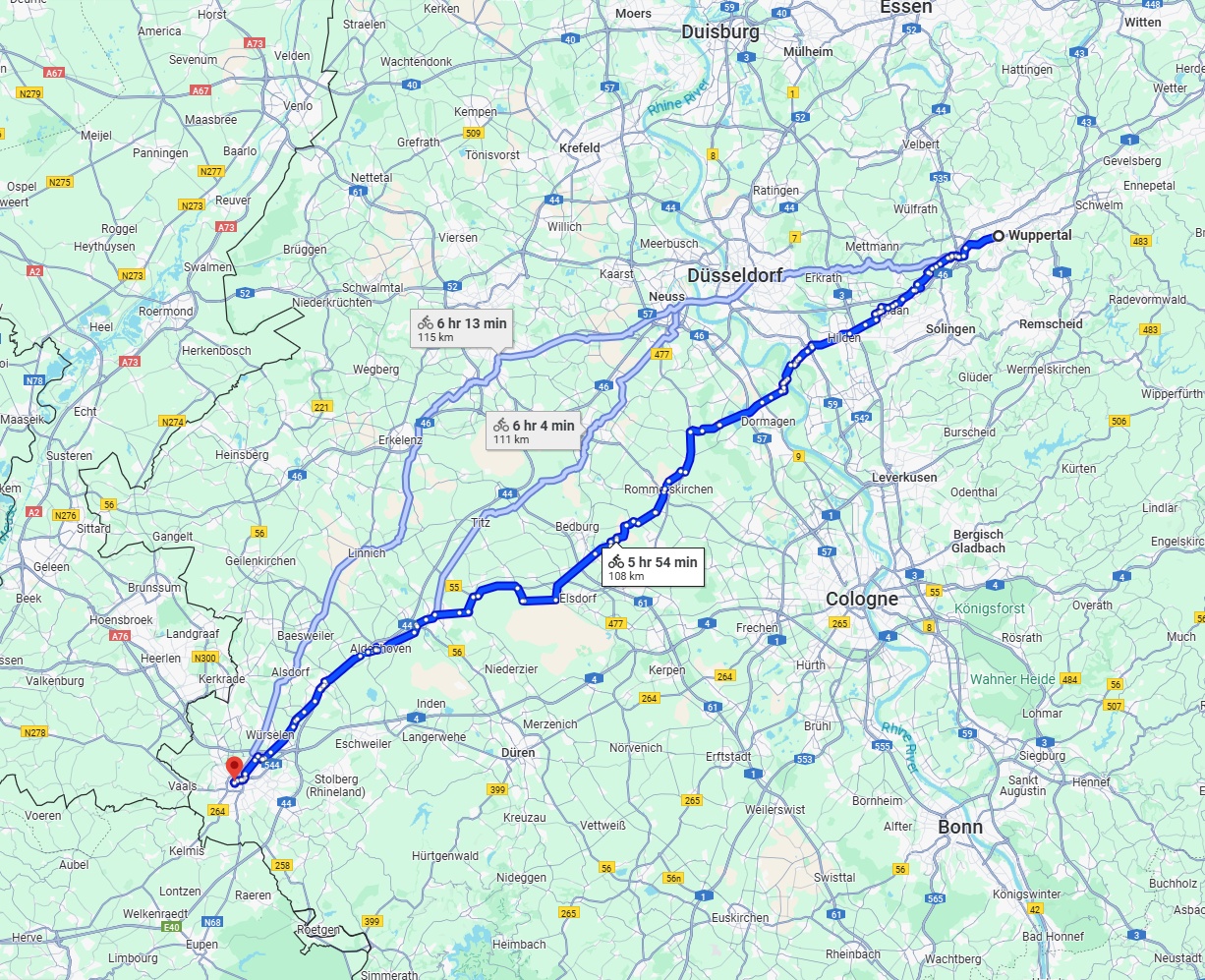 Anreise von Wuppertal Zu Aachen Über 