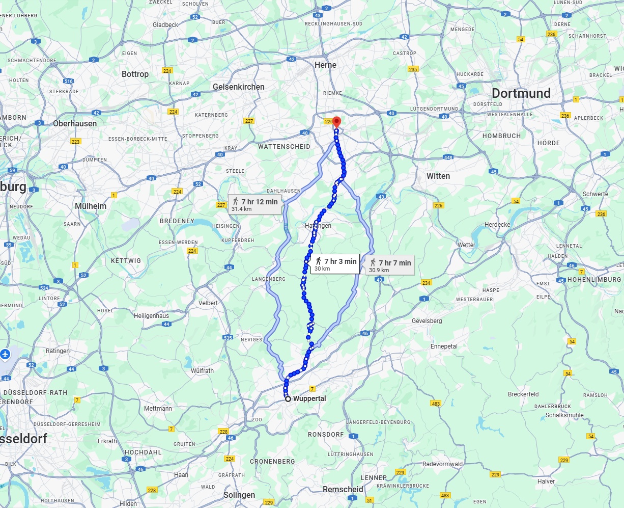 Anreise von Wuppertal Zu Bochum Über 