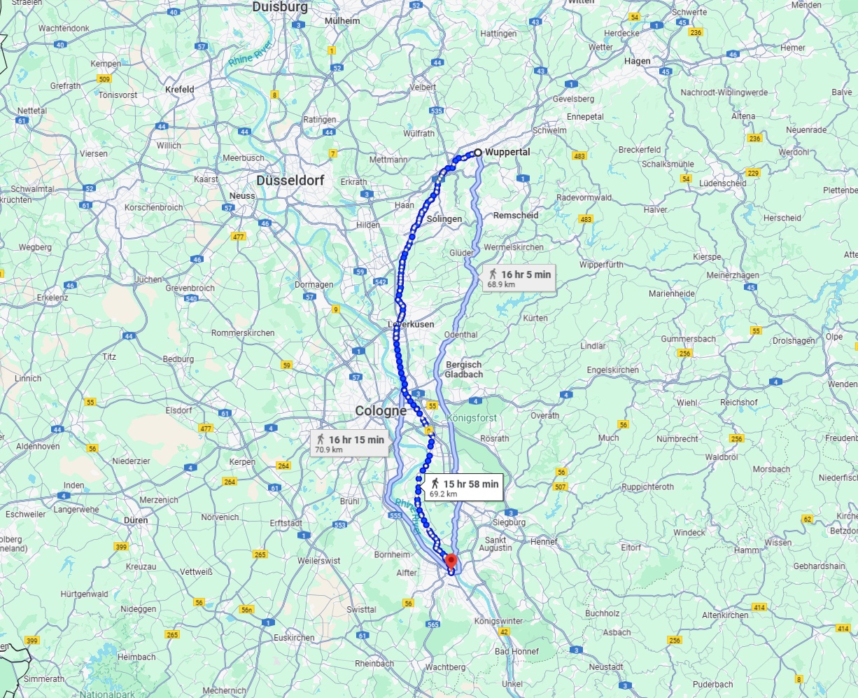 Anreise von Wuppertal Zu Bonn Über 