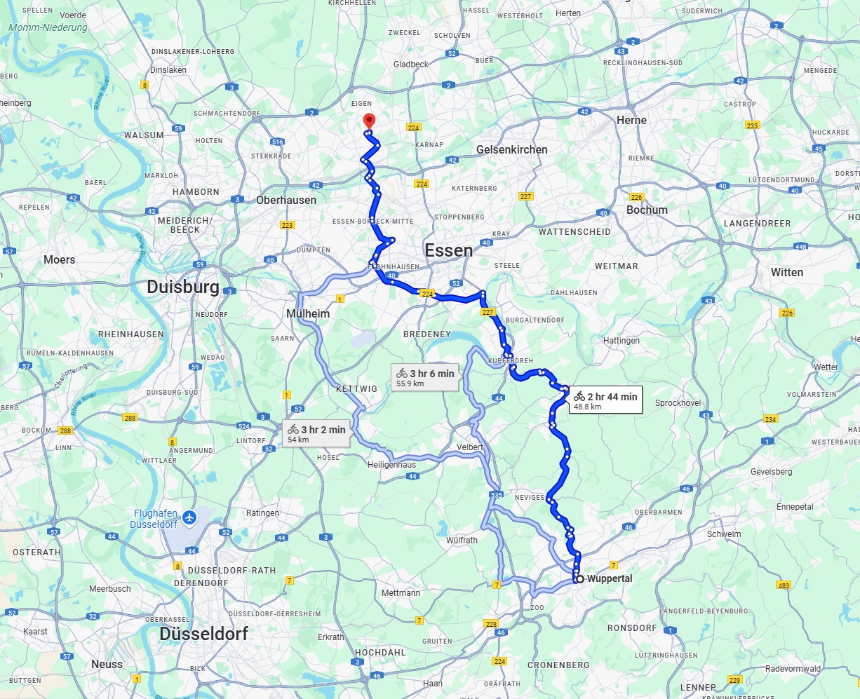 Anreise von Wuppertal Zu Bottrop Über 