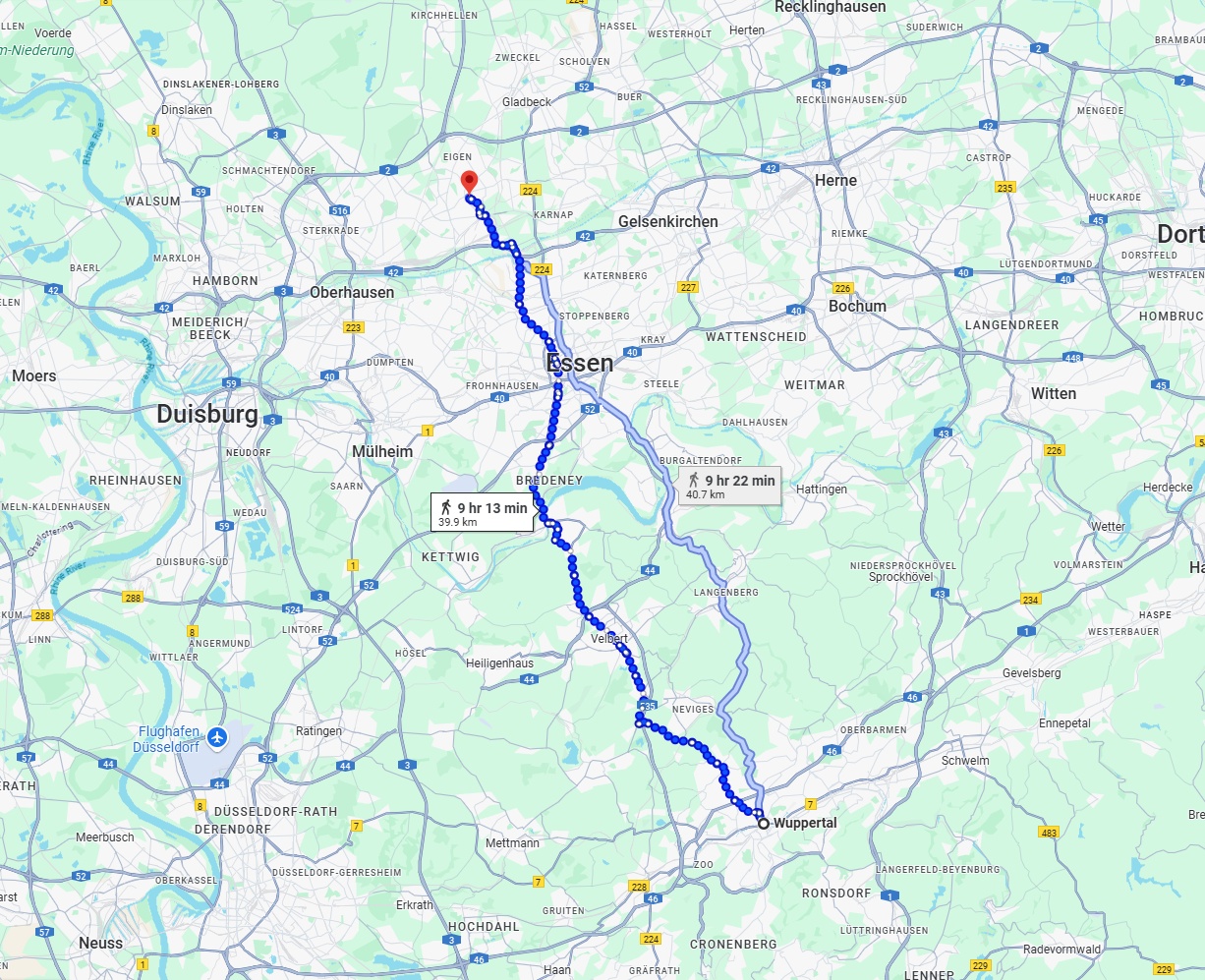 Anreise von Wuppertal Zu Bottrop Über 
