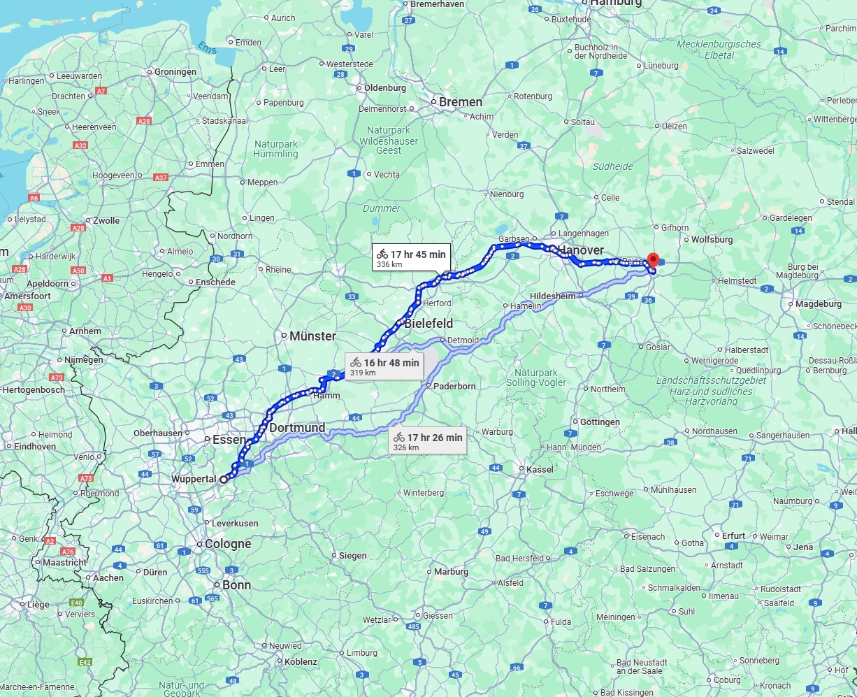 Anreise von Wuppertal Zu Braunschweig Über 