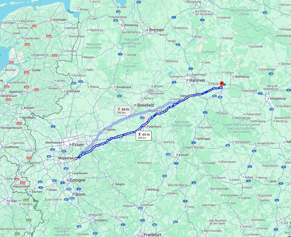 Anreise von Wuppertal Zu Braunschweig Über 