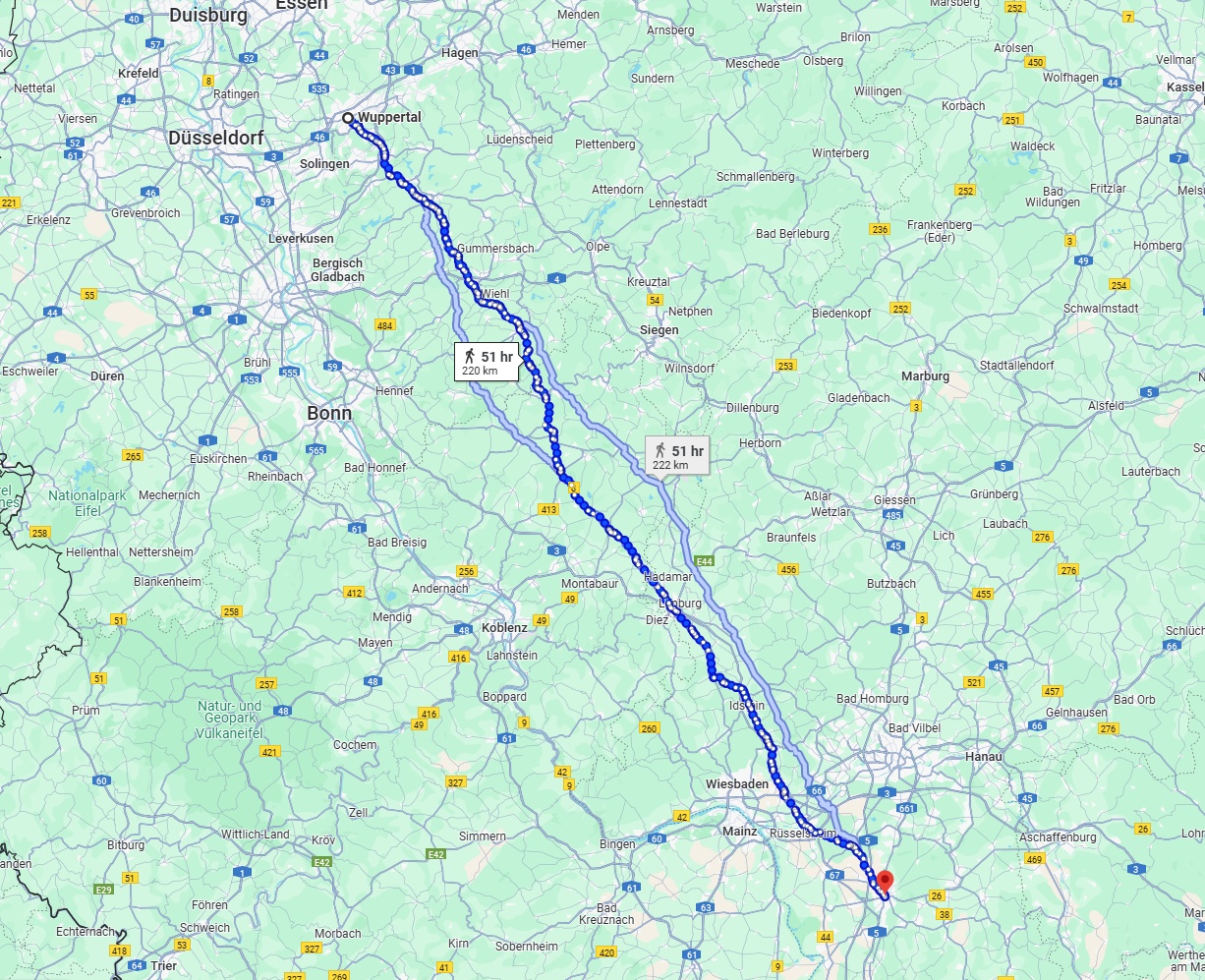 Anreise von Wuppertal Zu Darmstadt Über 