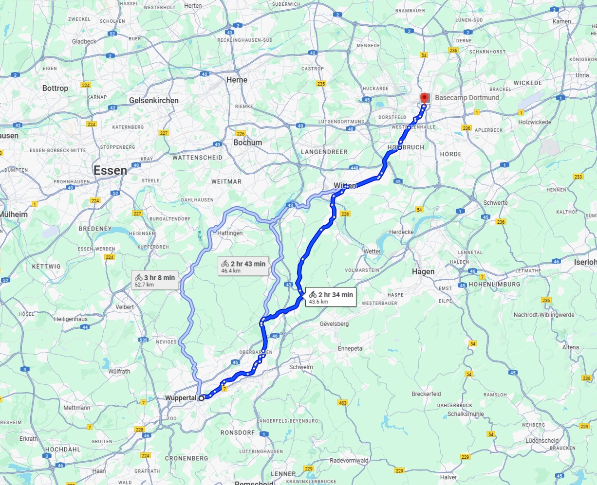 Anreise von Wuppertal Zu Dortmund Über 