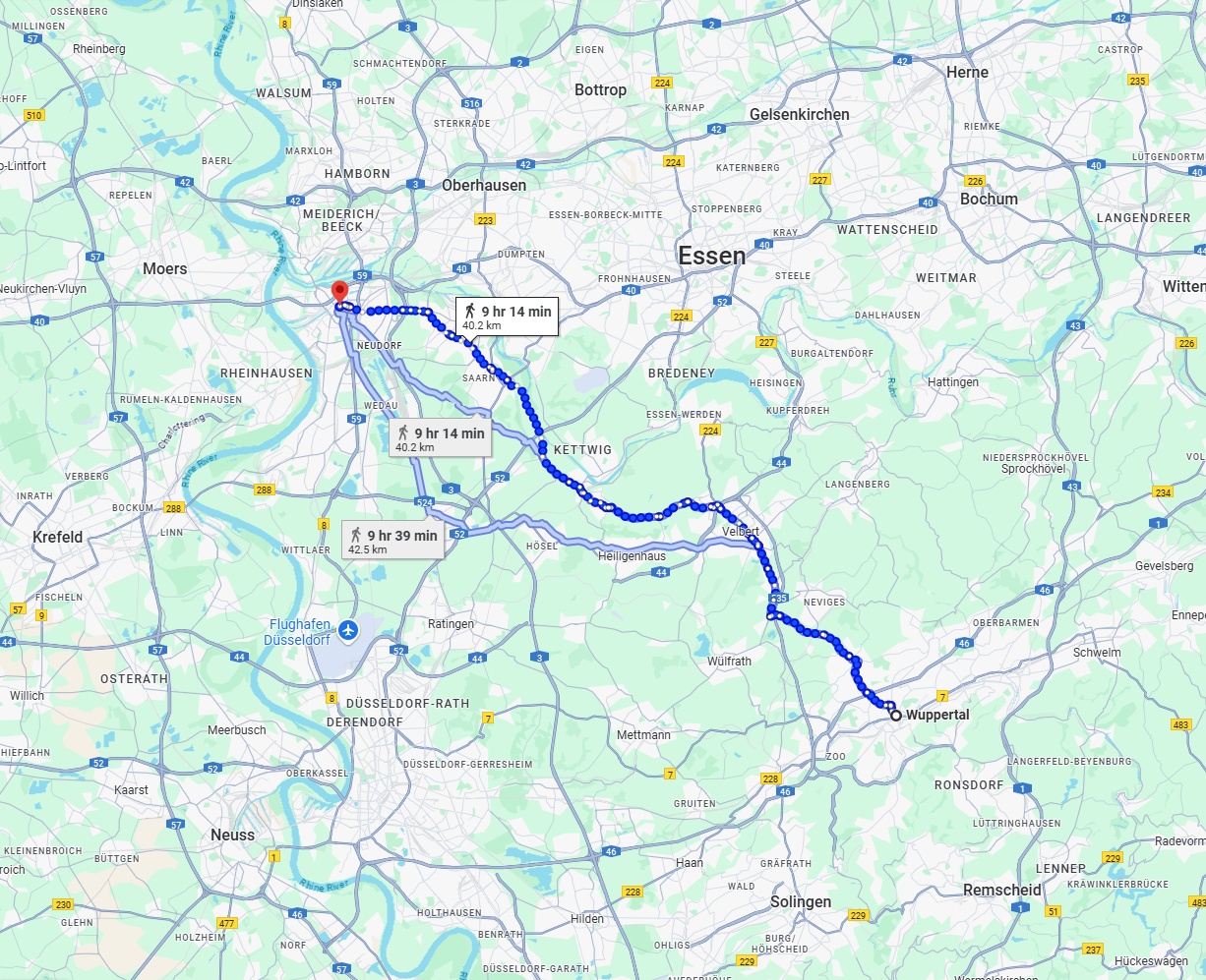 Anreise von Wuppertal Zu Duisburg Über 