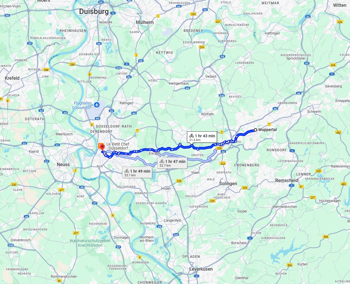 Anreise von Wuppertal Zu Düsseldorf Über 