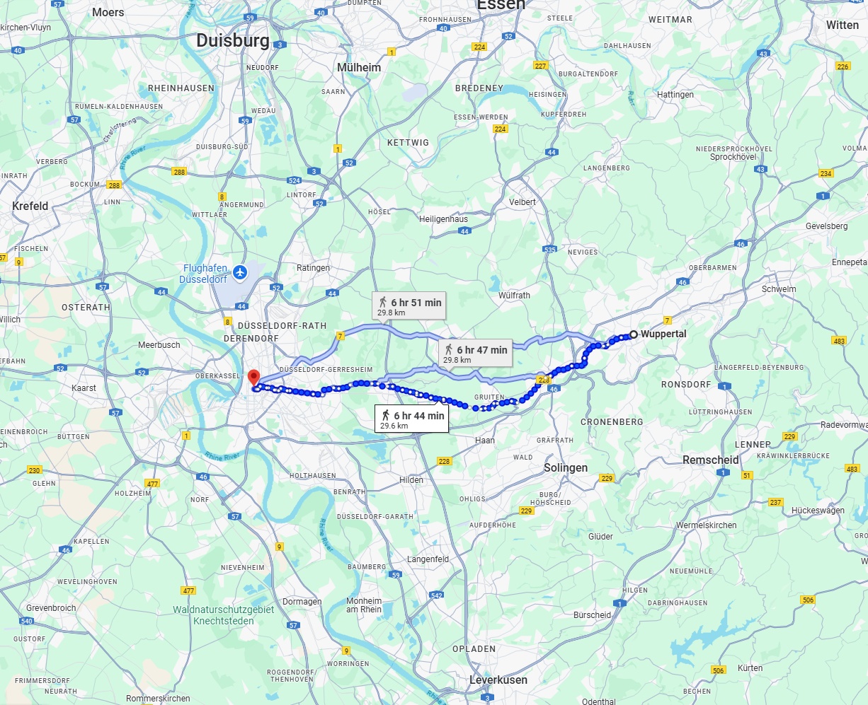 Anreise von Wuppertal Zu Düsseldorf Über 