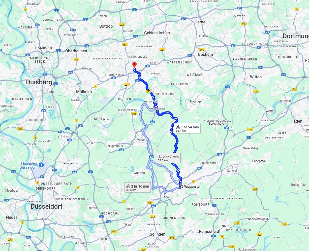 Anreise von Wuppertal Zu Essen Über 