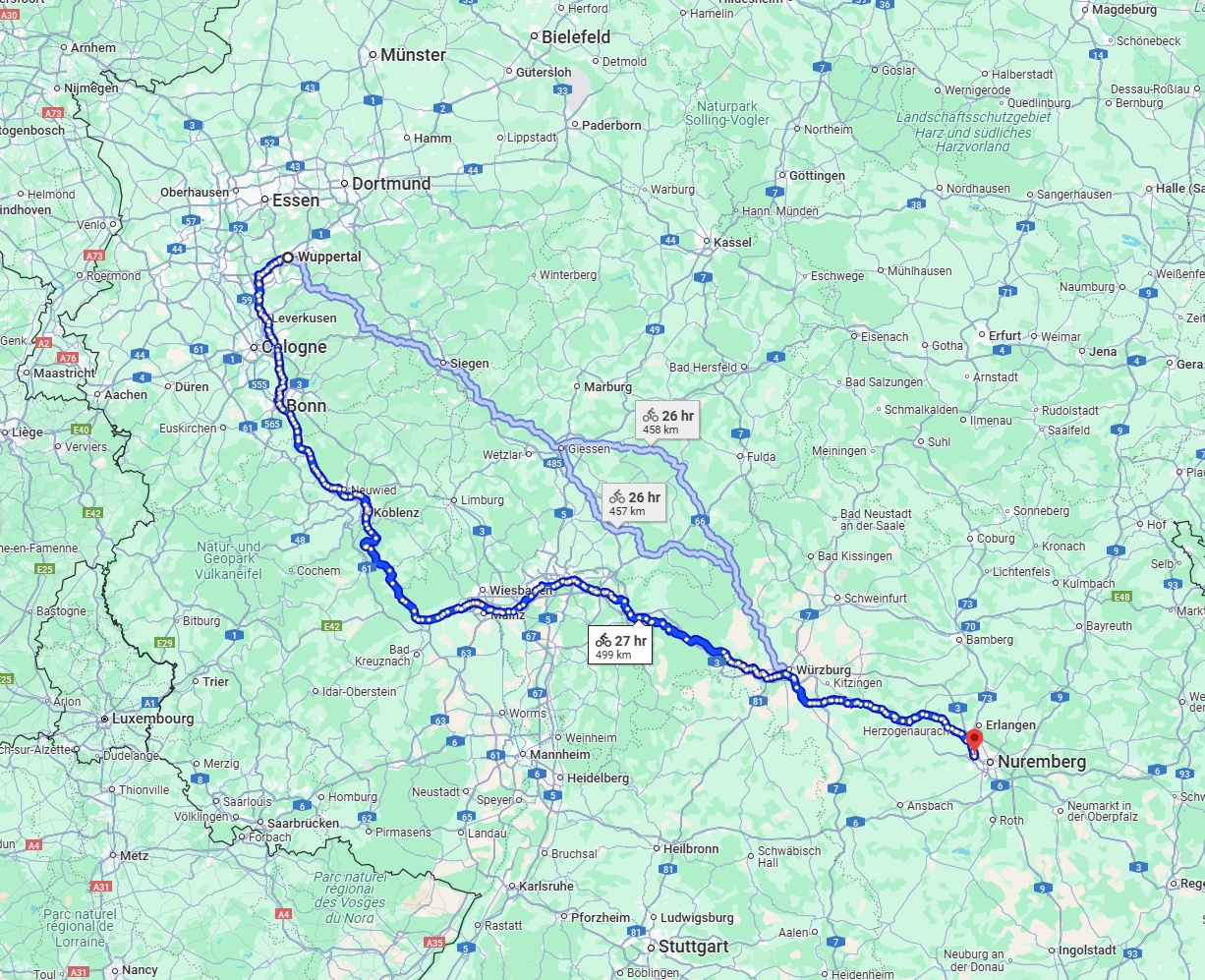 Anreise von Wuppertal Zu Fürth Über 