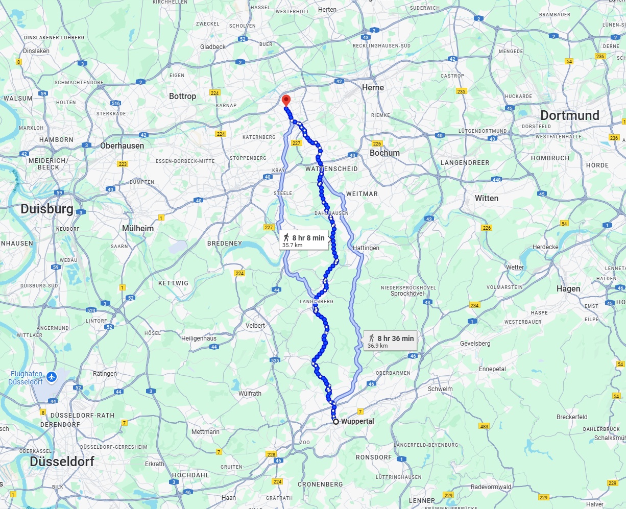 Anreise von Wuppertal Zu Gelsenkirchen Über 