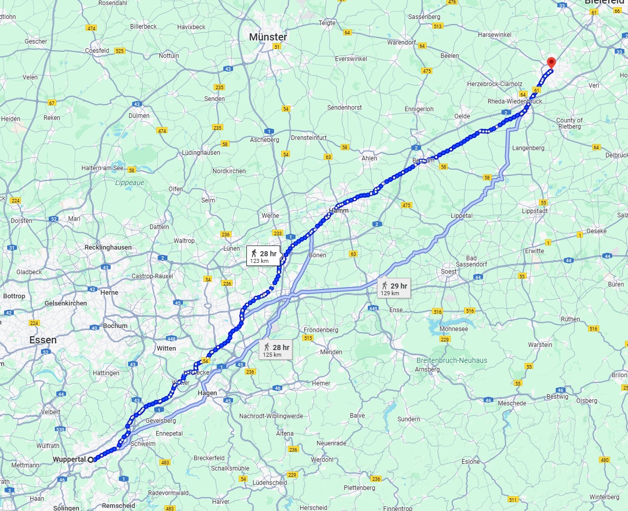 Anreise von Wuppertal Zu Gütersloh Über 