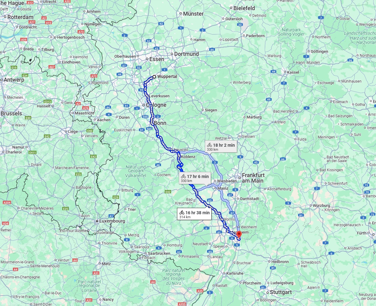 Anreise von Wuppertal Zu Heidelberg Über 